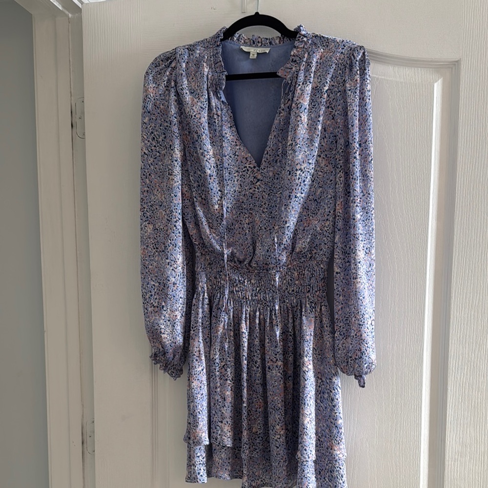 Pinch Blue and Pink Long Sleeve Dress